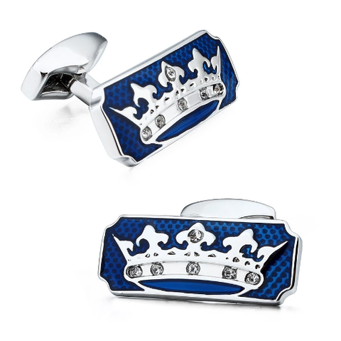 King's crown cufflinks - 1