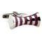 Violet Stripes Spool Cufflinks - 1/3