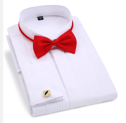 White cuffed shirt, Size 45 - 1