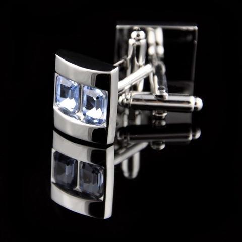Sapphire Blue Crystal Cufflinks