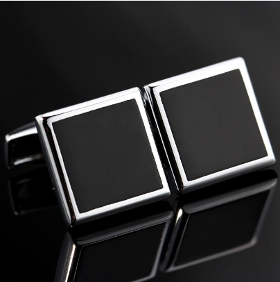 ​Black square cufflinks