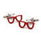 Cufflinks red glasses - 1/3