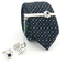 Steel cufflinks with a Kentucky tie clip - 1/2