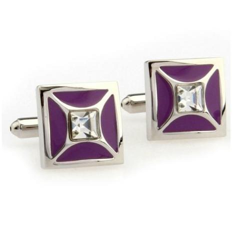Purple Elegant Cufflinks - 1