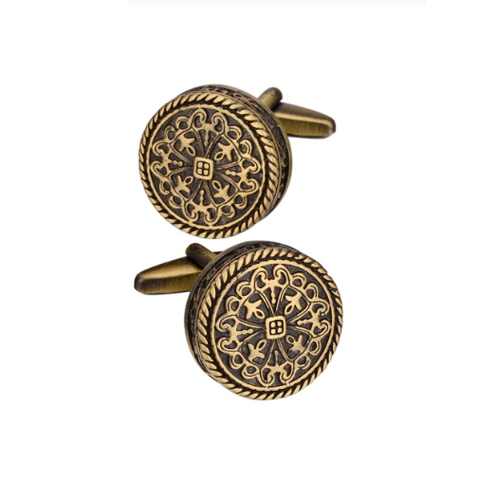 Cufflinks bronze pattern - 1