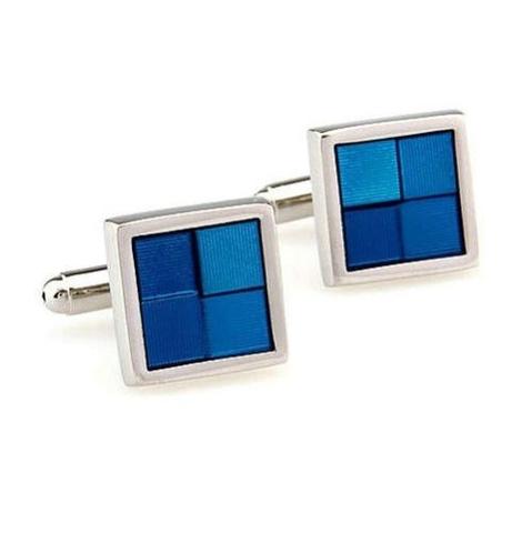 Blue Squares Cufflinks - 1