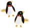 Cufflinks penguin with butterfly - 1/2