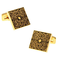 Luxury Golden Metal Ornament Cufflinks - 1/3