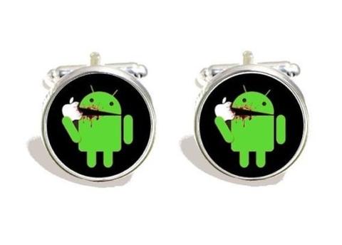 Apple vs. Android Cool Cufflinks