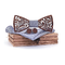 Wooden cufflinks with Johanesburg bow tie - 1/5