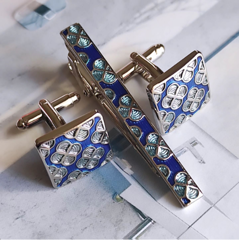 Cufflinks with tie clasp Florence