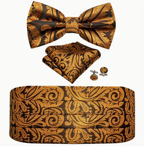 Set of cufflinks, belt and Istanbul bow tie - 2