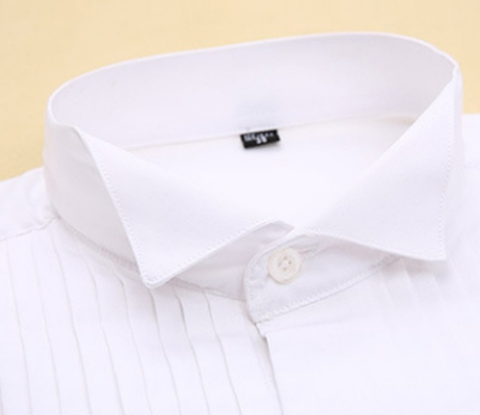 White cuffed shirt, Size 38 - 2
