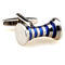Blue Stripes Spool Cufflinks - 2/4