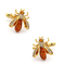 Gold bee cufflinks - 3/4