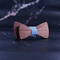 Men's and children's wooden bow tie set - 3/7