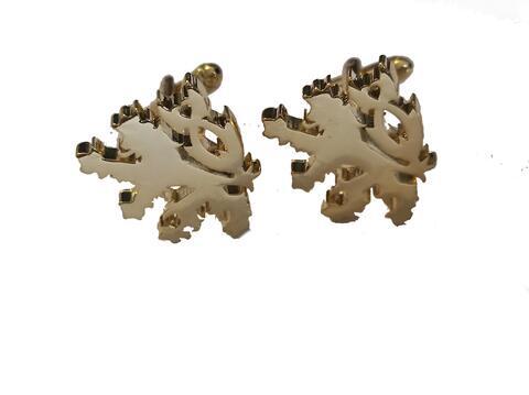 Czech lion gold cufflinks - 6
